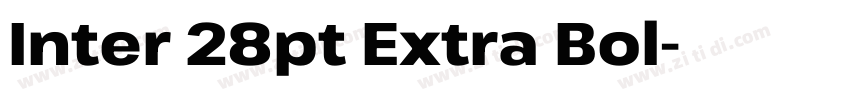 Inter 28pt Extra Bol字体转换